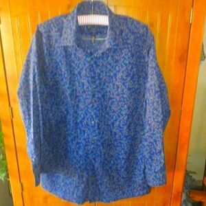 J. Ferrar Long Sleeve Slim Button Down Shirt